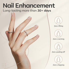 modelones Builder Nail Gel showing smooth nail finish