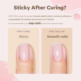 modelones Builder Nail Set 6 Pcs close-up of gel texture
