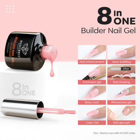 modelones Builder Nail Set application process close-up