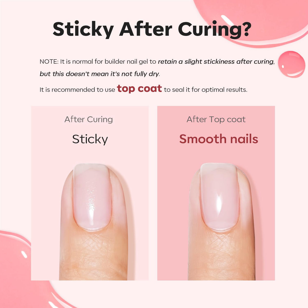 modelones Builder Nail Set elegant pink nude colour swatches