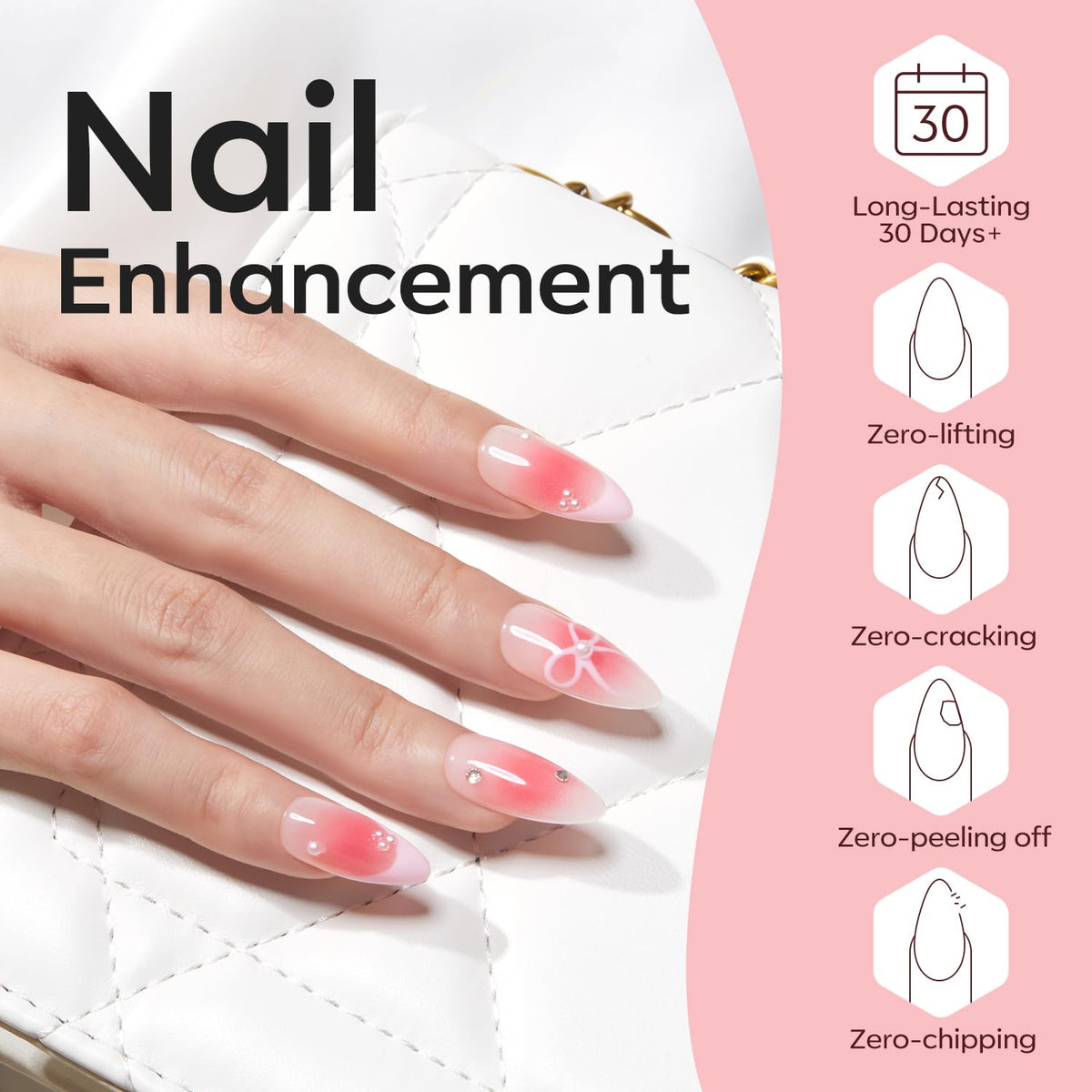 modelones Builder Nail Set showing built-in brush
