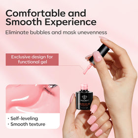modelones Builder Nail Set with finished nail art