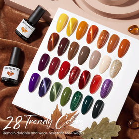 modelones Cat Eye Gel Nail Polish 5 ml bottles in assorted colours