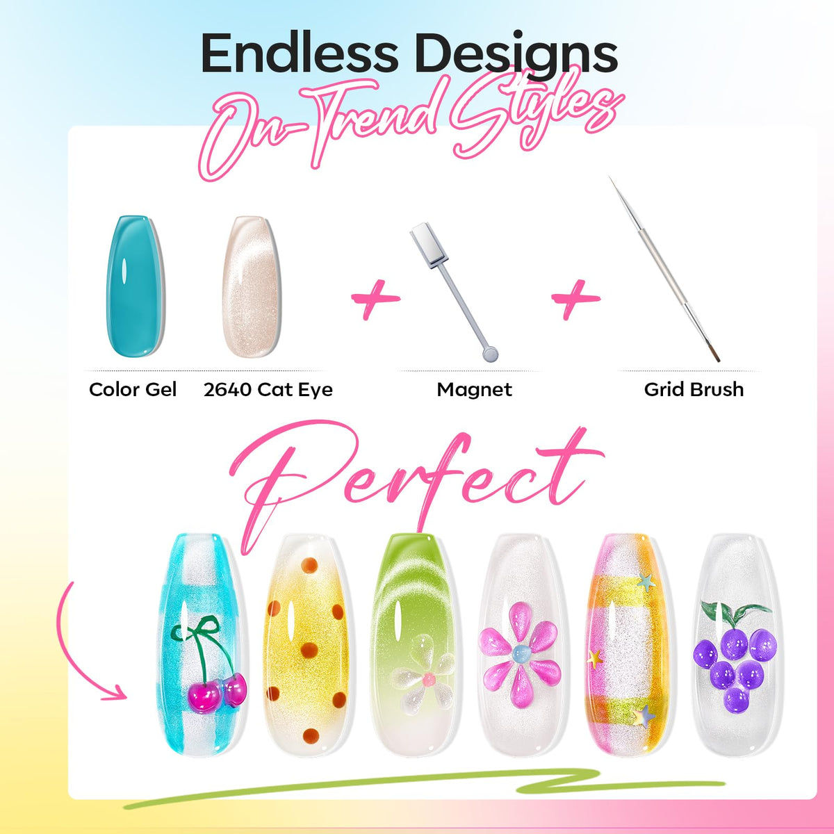 modelones Cat Eye Gel Nail Polish application brush