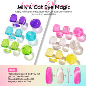 modelones Cat Eye Gel Nail Polish Blue colour
