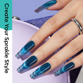 modelones Cat Eye Gel Nail Polish Blue shade bottle