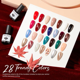 modelones Cat Eye Gel Nail Polish kit with all components displayed