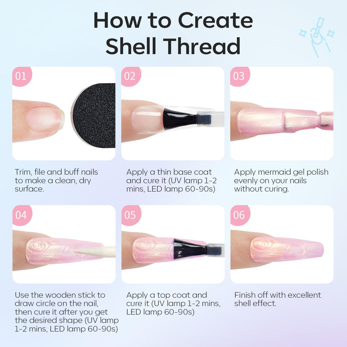 modelones Cat Eye Gel Nail Polish packaging with product details