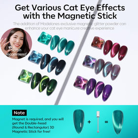 modelones Cat Eye Gel Nail Polish Red shade bottle