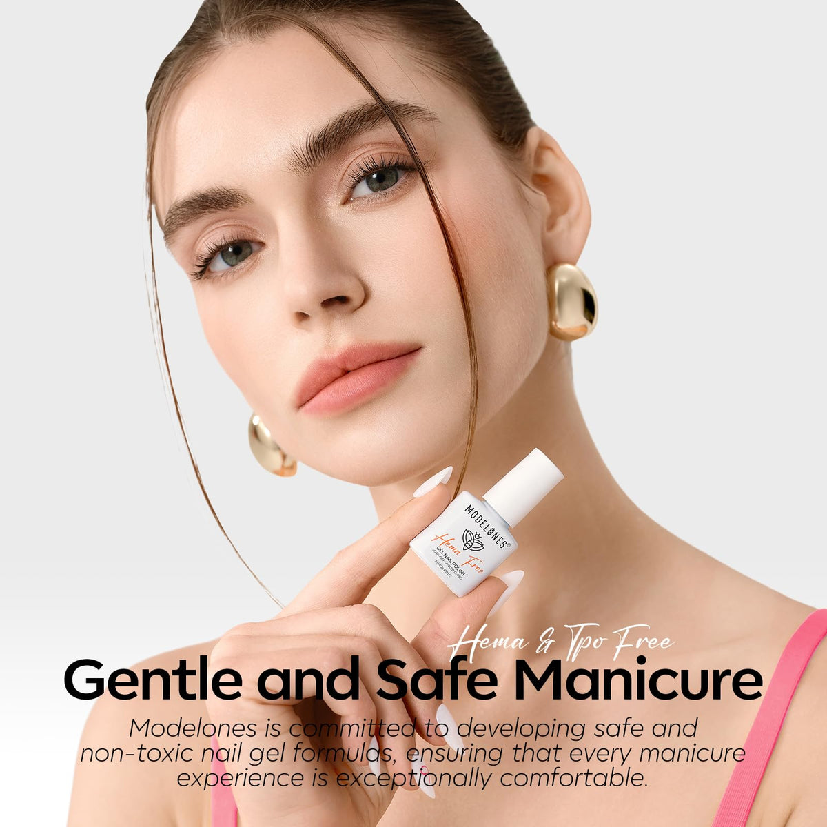 Modelones Cat Eye Gel Nail Polish Set displayed with magnet