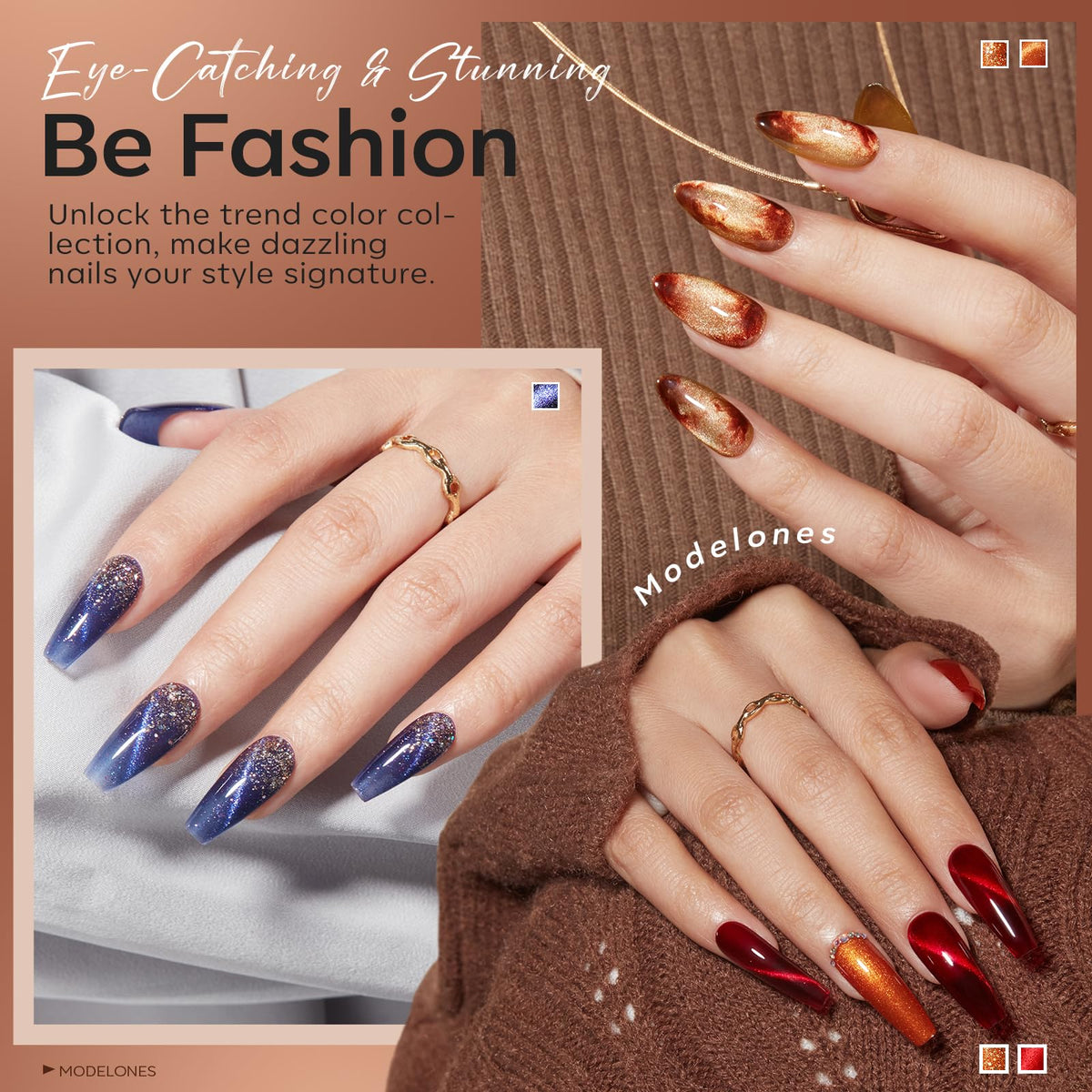 modelones Cat Eye Gel Nail Polish set packaging
