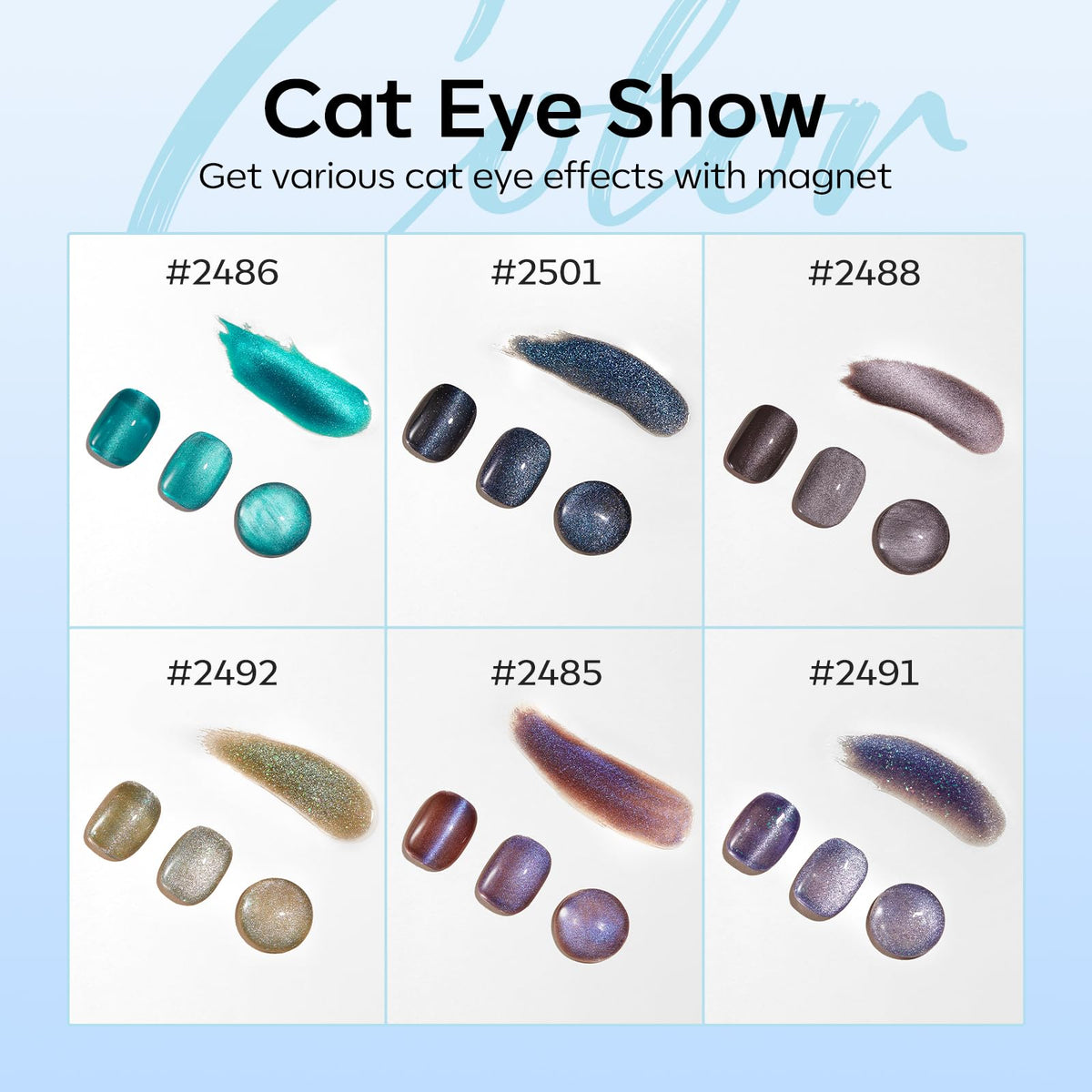 modelones Cat Eye Gel Nail Polish Set packaging