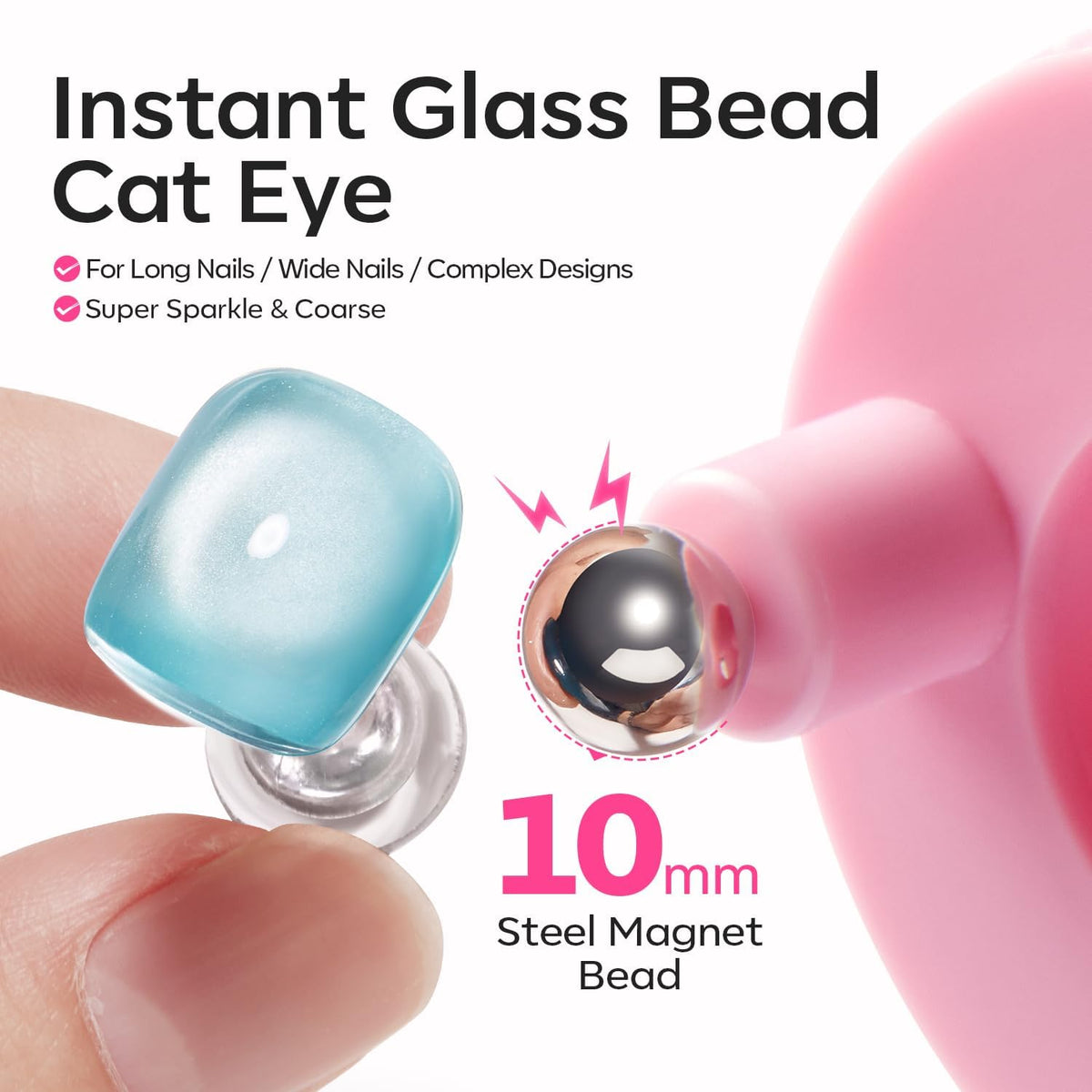 Modelones Cat Eye Magnet Tool in use for nail art