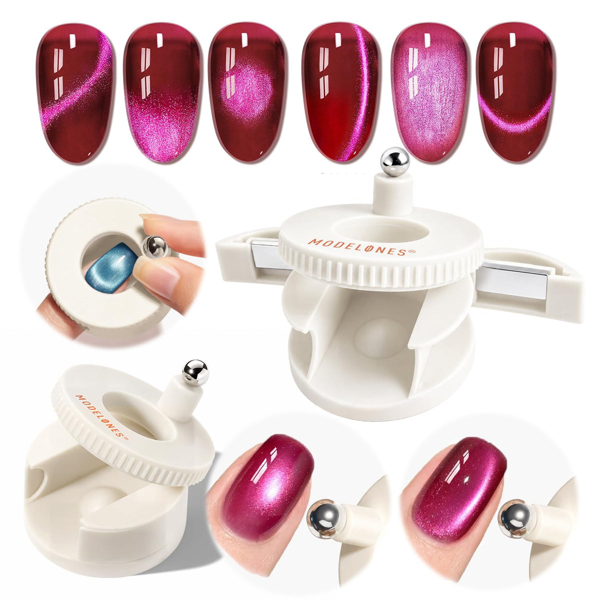 modelones Cat Eye Nail Magnet front view