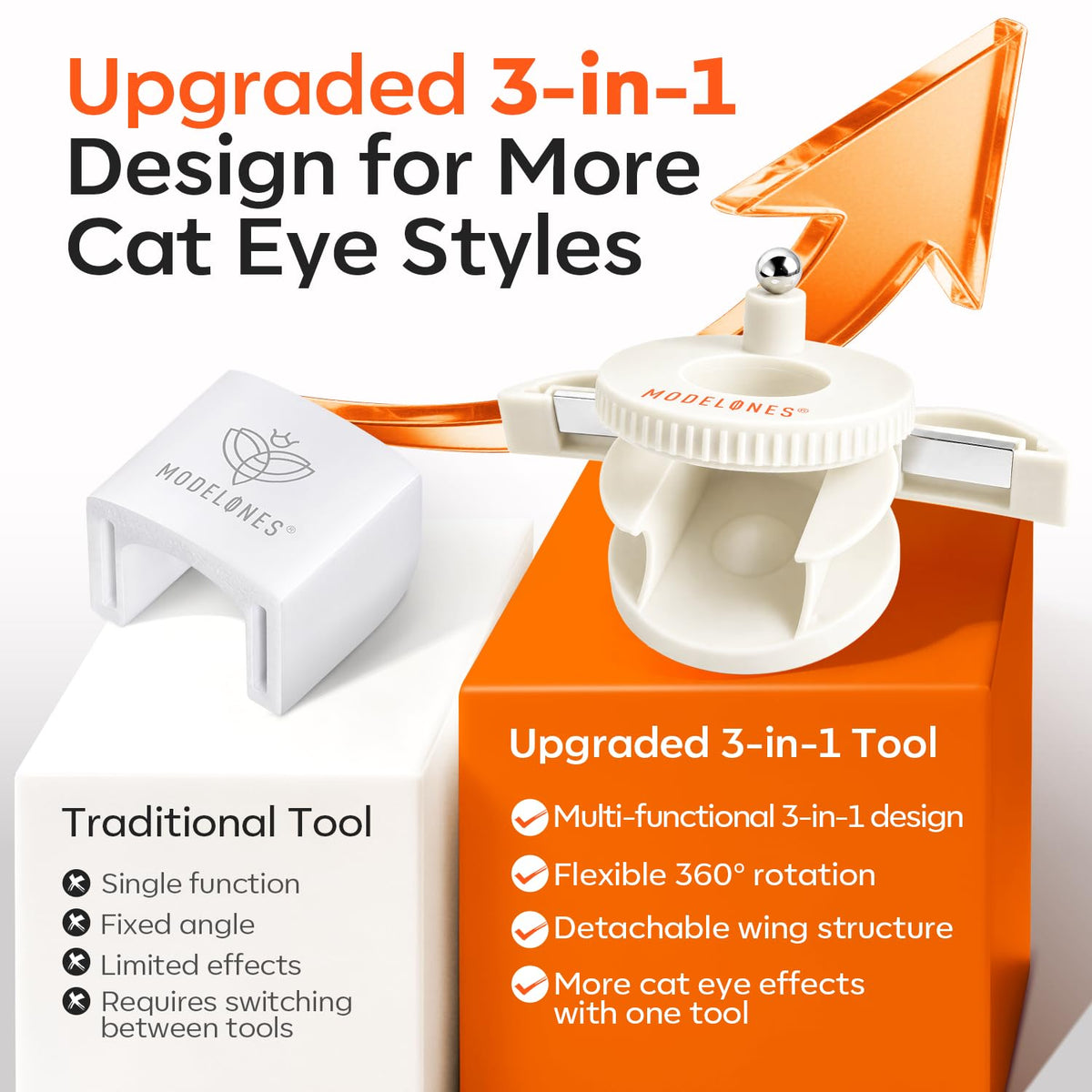modelones Cat Eye Nail Magnet in a nail art setup