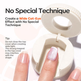 modelones Cat Eye Nail Magnet with gel polish