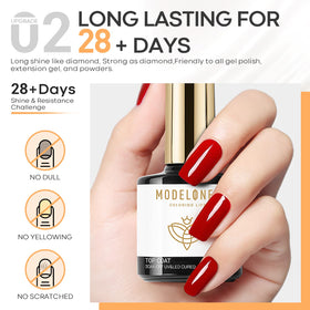 modelones Clear Gel Nail Polish Set packaging