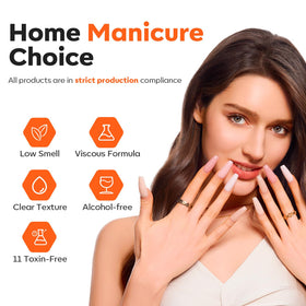 modelones Clear Solid Builder Gel in use at nail salon