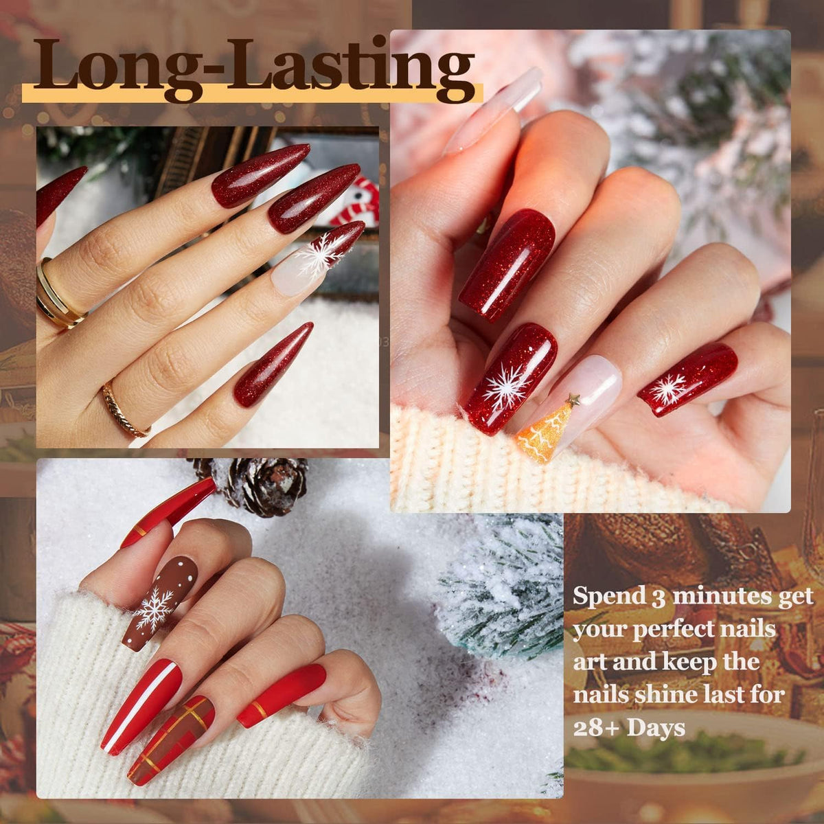 modelones Dark Red gel polish bottle
