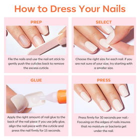 modelones Dark Red Press On Nails in a hand with perfect application