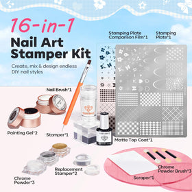 modelones dual-ended nail art brush for detailed designs