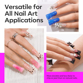 modelones Duck Nail Tips Short Flare packaging display