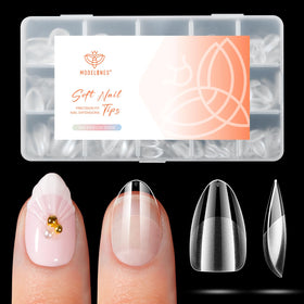 Modelones Extra Short Almond Nail Tips 360pcs packaging front view