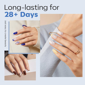 modelones Extra Short Coffin Nail Tips showing various sizes