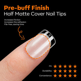 Modelones Extra Short Square Nail Tips individual sizes numbered 0-11