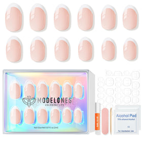 modelones French Tip Press On Nails lifestyle shot