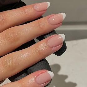 modelones French Tip Press On Nails showing various sizes