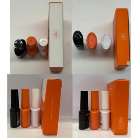 modelones Gel Base Top Coat Set displayed with nail art tools