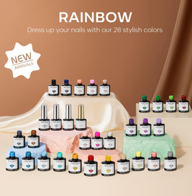 modelones gel nail polish application on nails