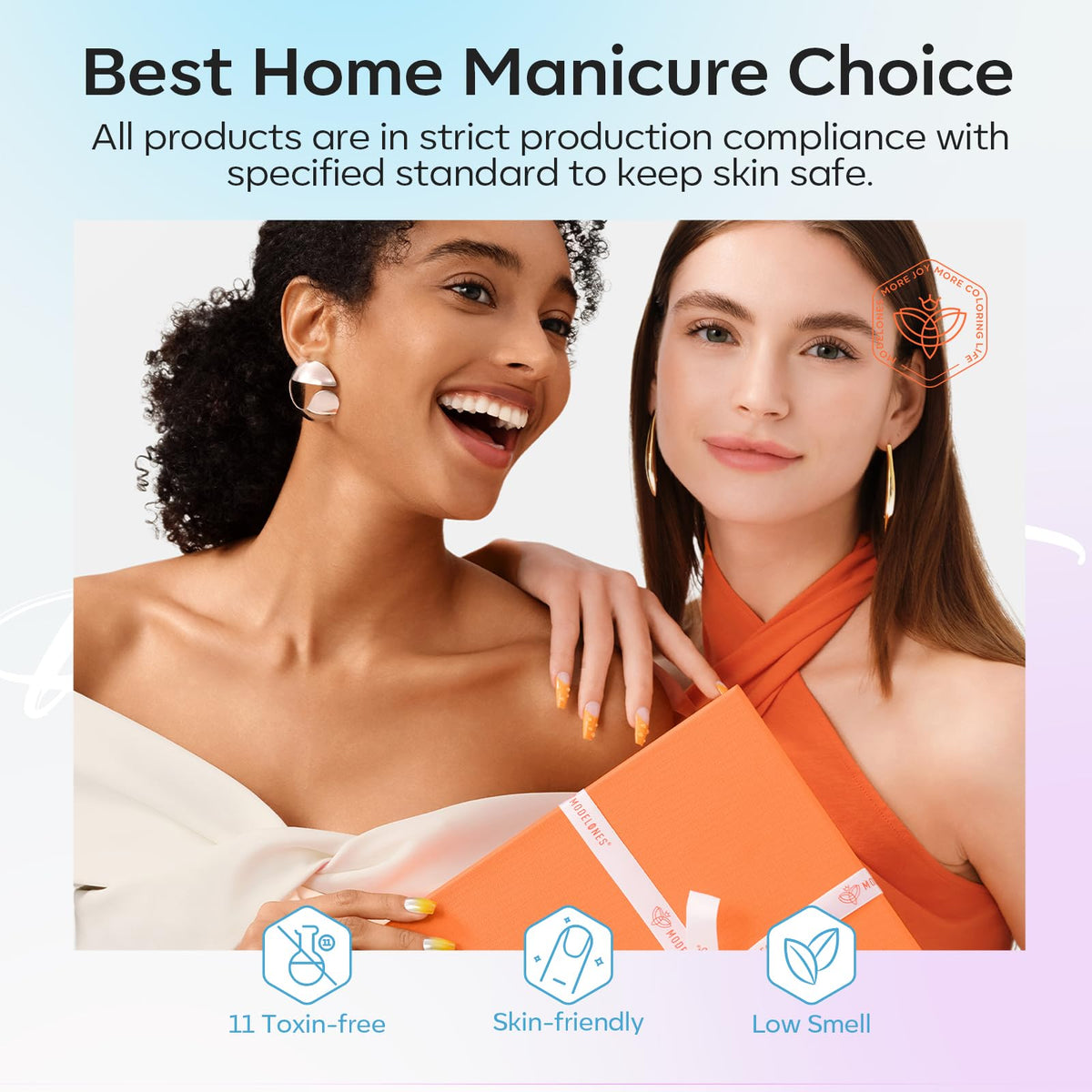 modelones gel nail polish application on nails