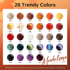 modelones Gel Nail Polish bottles with glossy and matte finishes