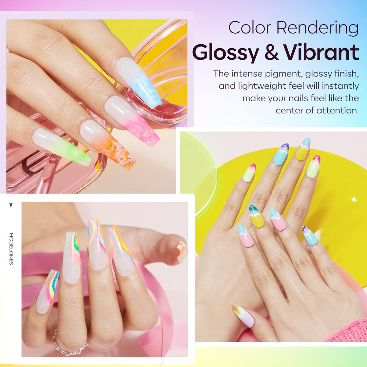 modelones Gel Nail Polish brush for easy application