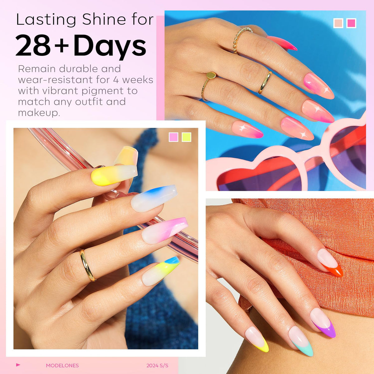 modelones Gel Nail Polish brush for smooth application