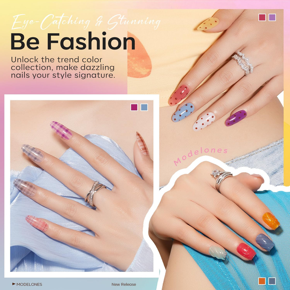 modelones Gel Nail Polish colour swatches