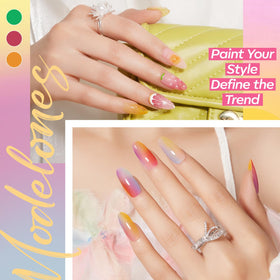 modelones Gel Nail Polish healthy ingredients display