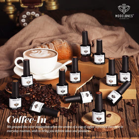 modelones Gel Nail Polish in brown shade close-up