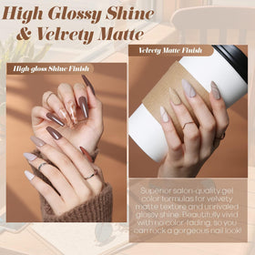 modelones Gel Nail Polish in gold shade close-up