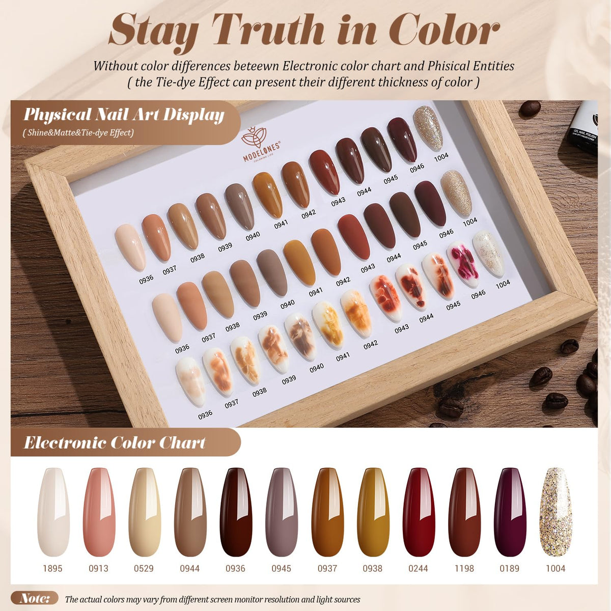modelones Gel Nail Polish in nude shade close-up