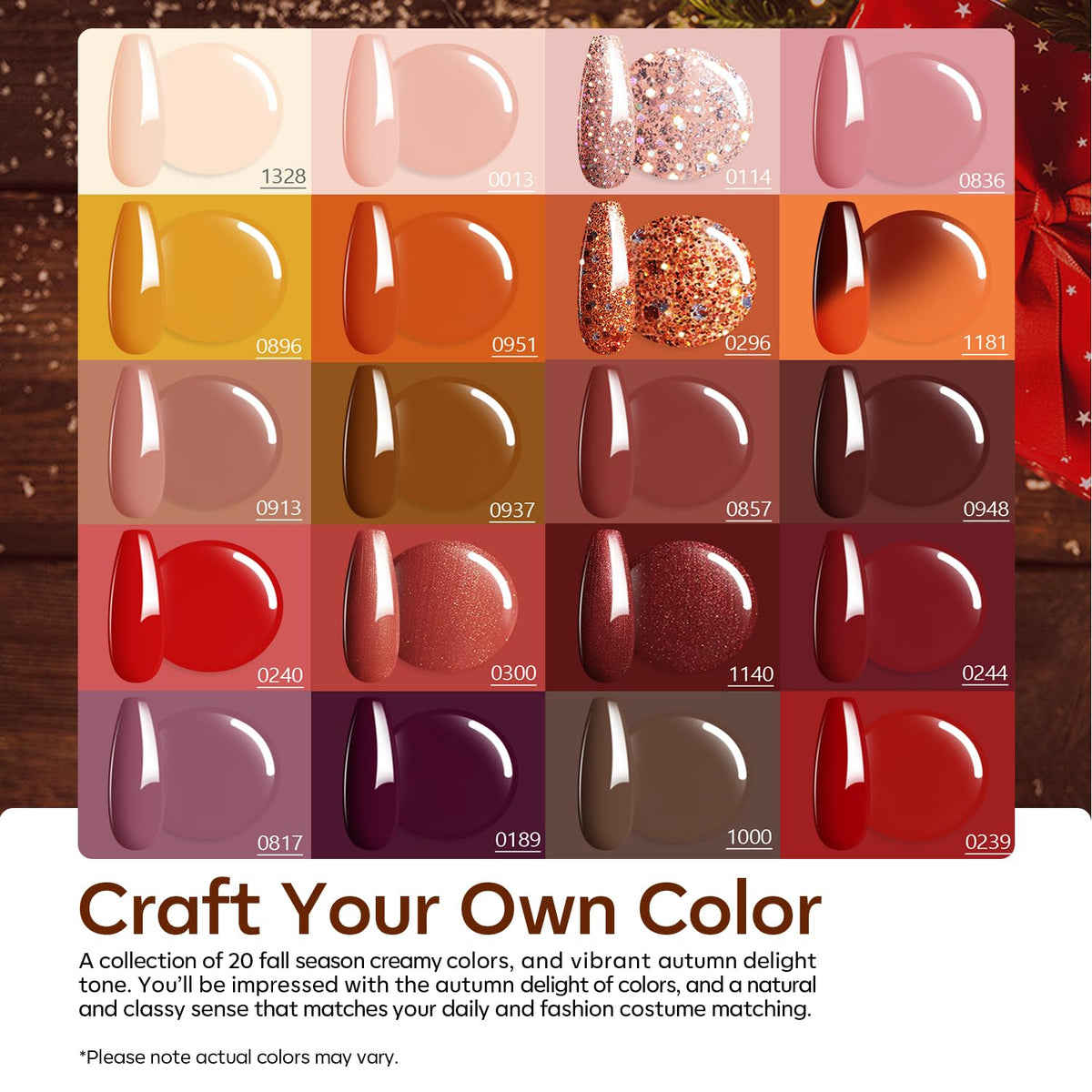 modelones Gel Nail Polish Kit glitter and matte top coat
