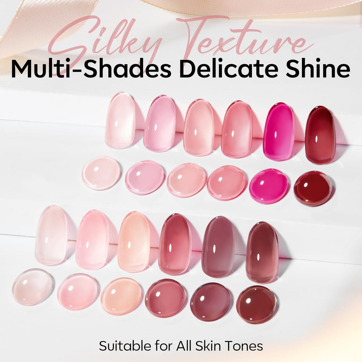 modelones Gel Nail Polish Set 12Pcs 15ML application on nails