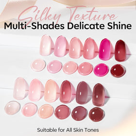 modelones Gel Nail Polish Set 12Pcs 15ML application on nails