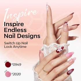 modelones Gel Nail Polish Set 12Pcs 15ML close-up of jelly nude shades