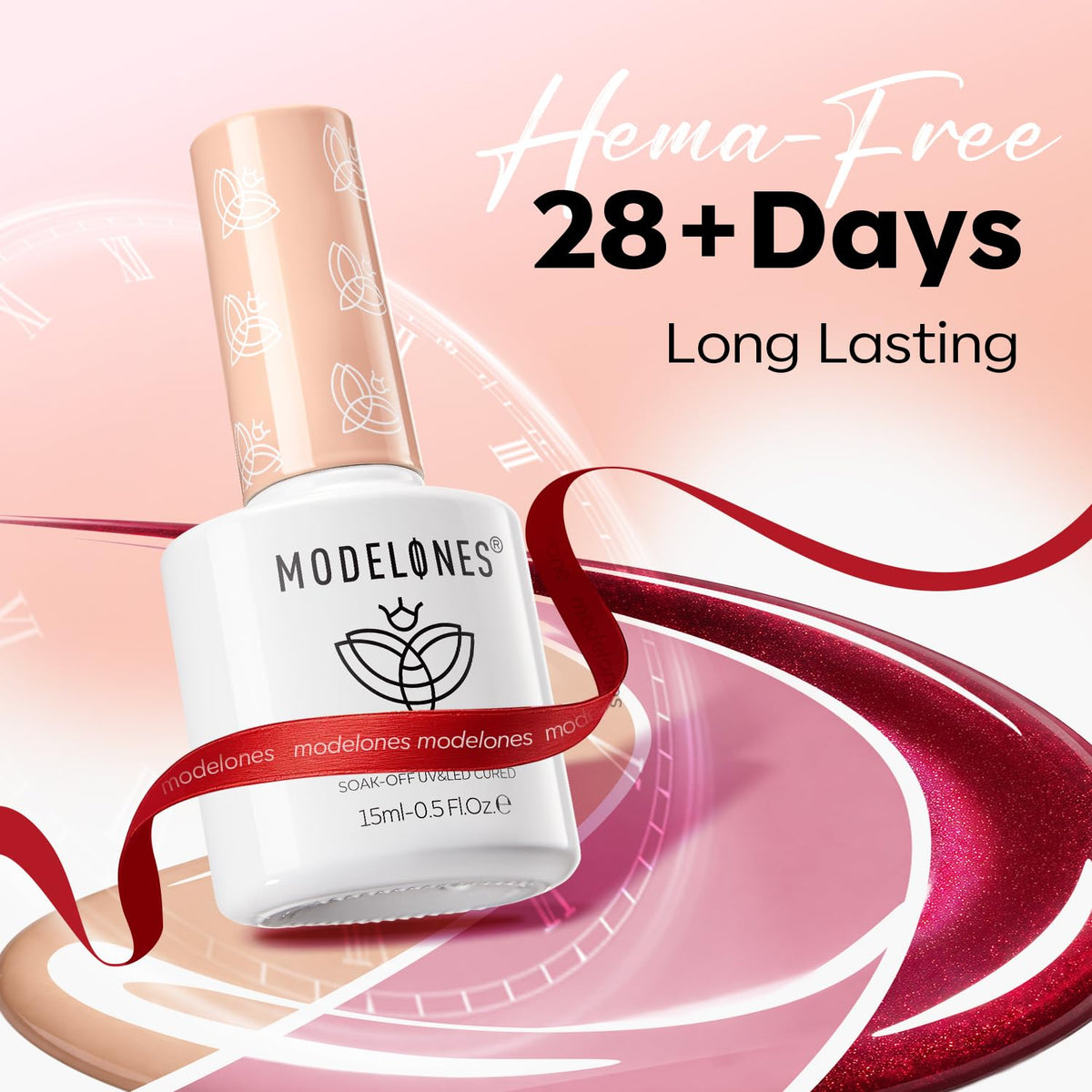 modelones Gel Nail Polish Set 12Pcs 15ML with base coat and top coat