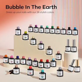 modelones Gel Nail Polish Set displayed on a nail art table