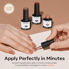 modelones Gel Nail Polish Set displayed with nail art tools