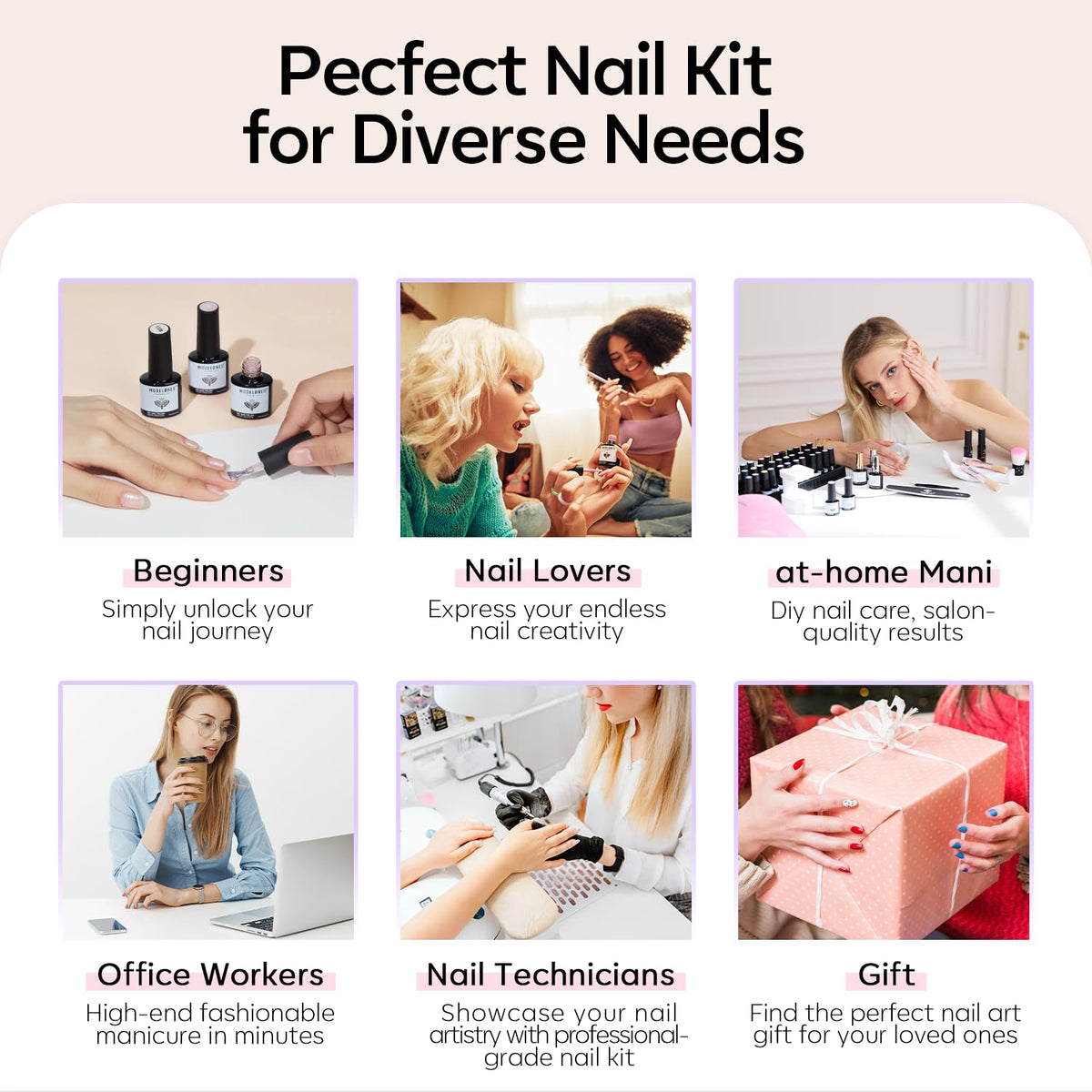 modelones gel nail polish set packaging